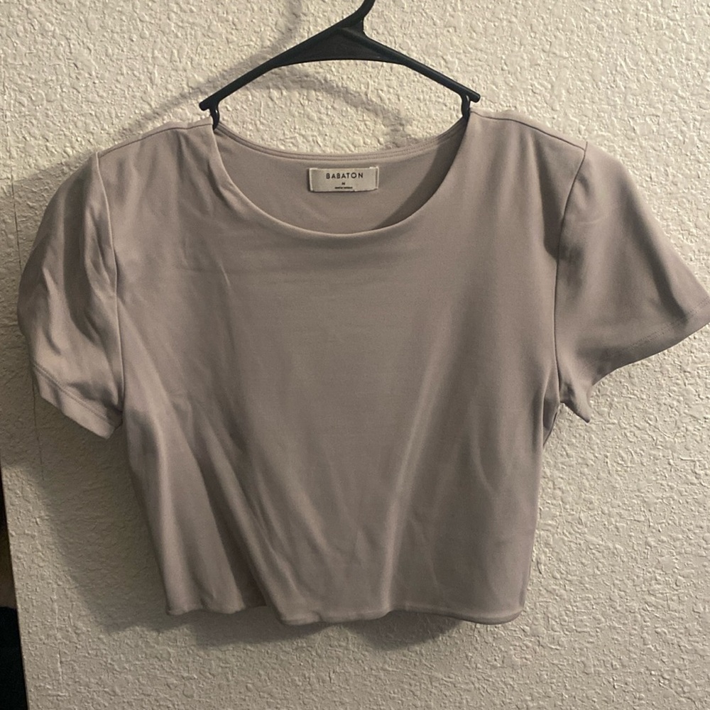Aritzia Babaton Cropped Contour Tee